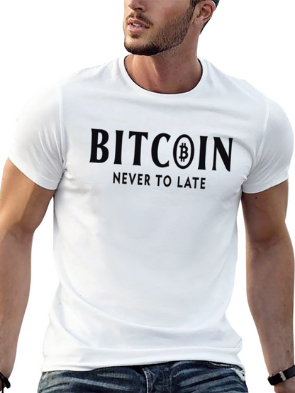 Bitcoin Never Too Late Graphic Tee