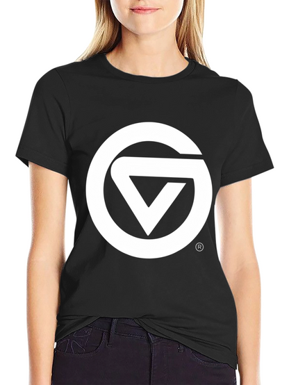 Black Graphic Tee - Circle & Triangle Logo