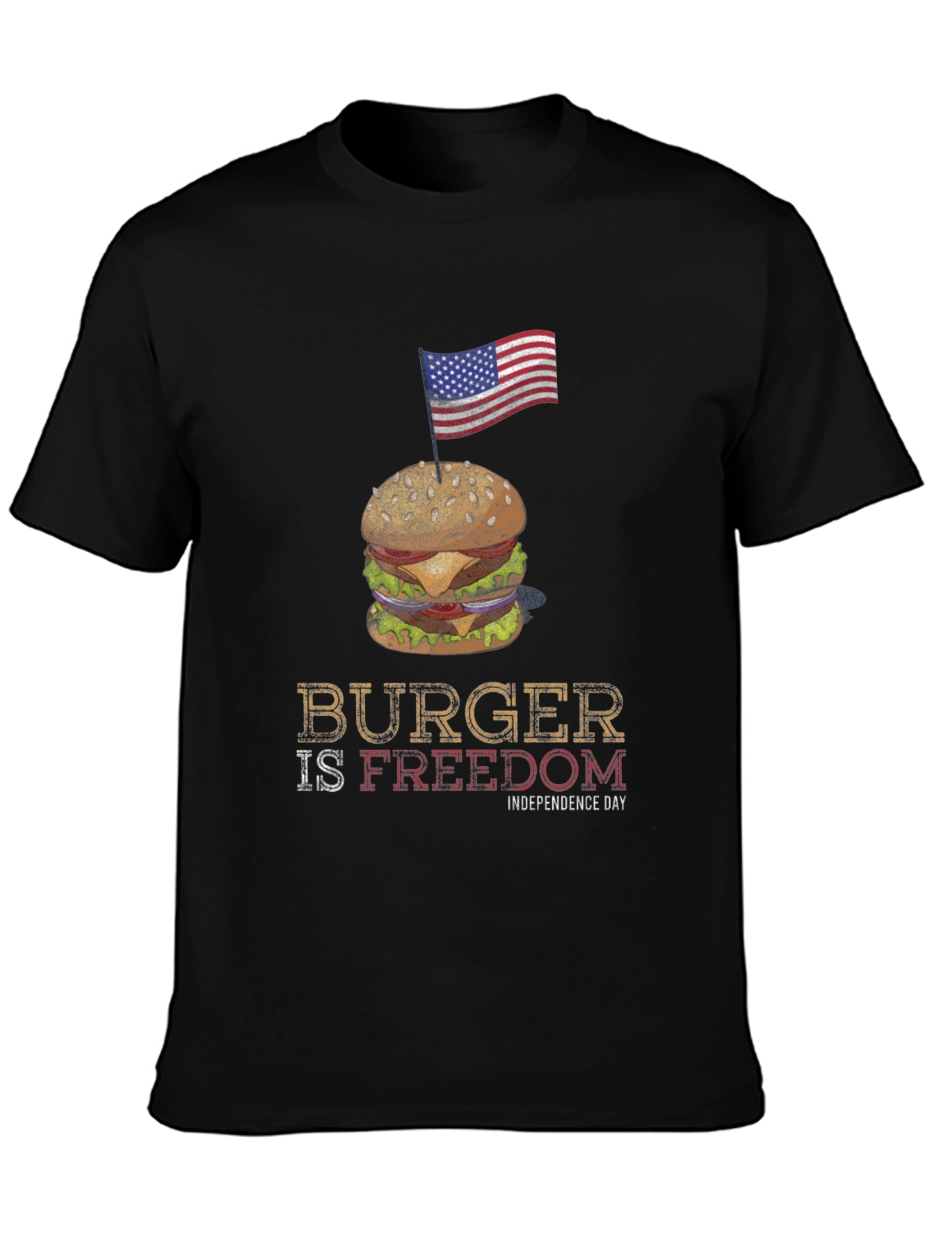 Burger is Freedom Independence Day T-Shirt