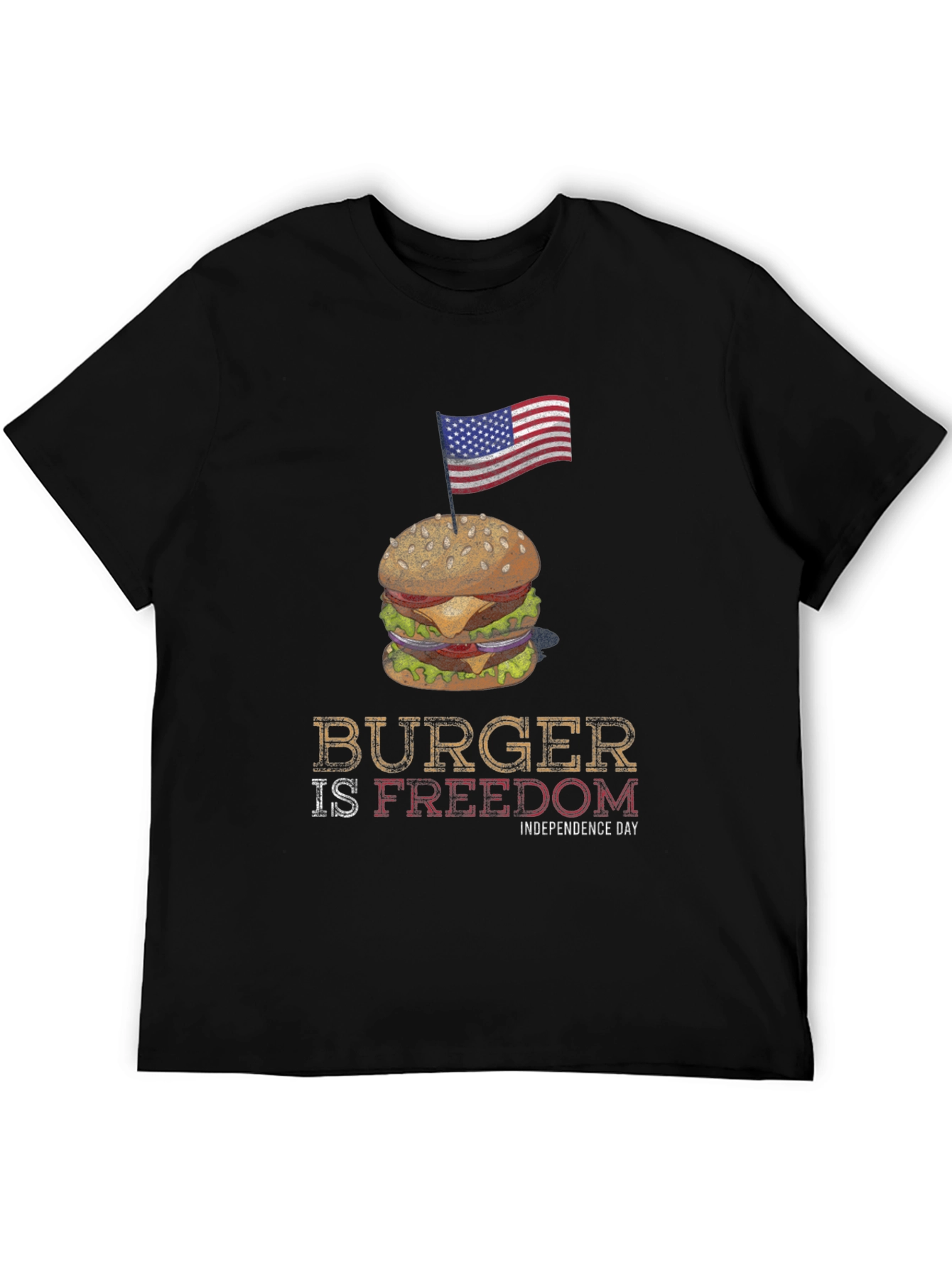 Burger is Freedom Independence Day T-Shirt