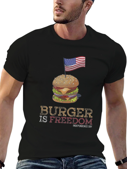 Burger is Freedom Independence Day T-Shirt