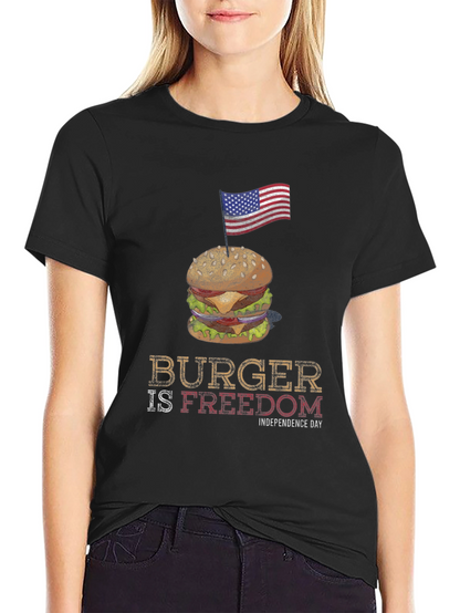 Burger is Freedom Independence Day T-Shirt