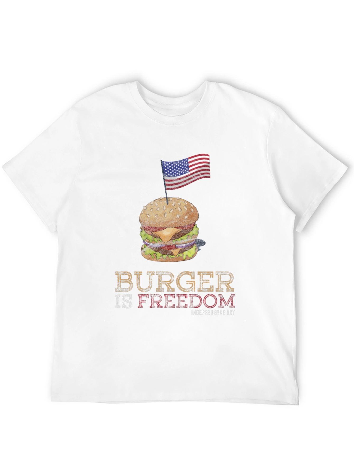 Burger is Freedom Independence Day T-Shirt