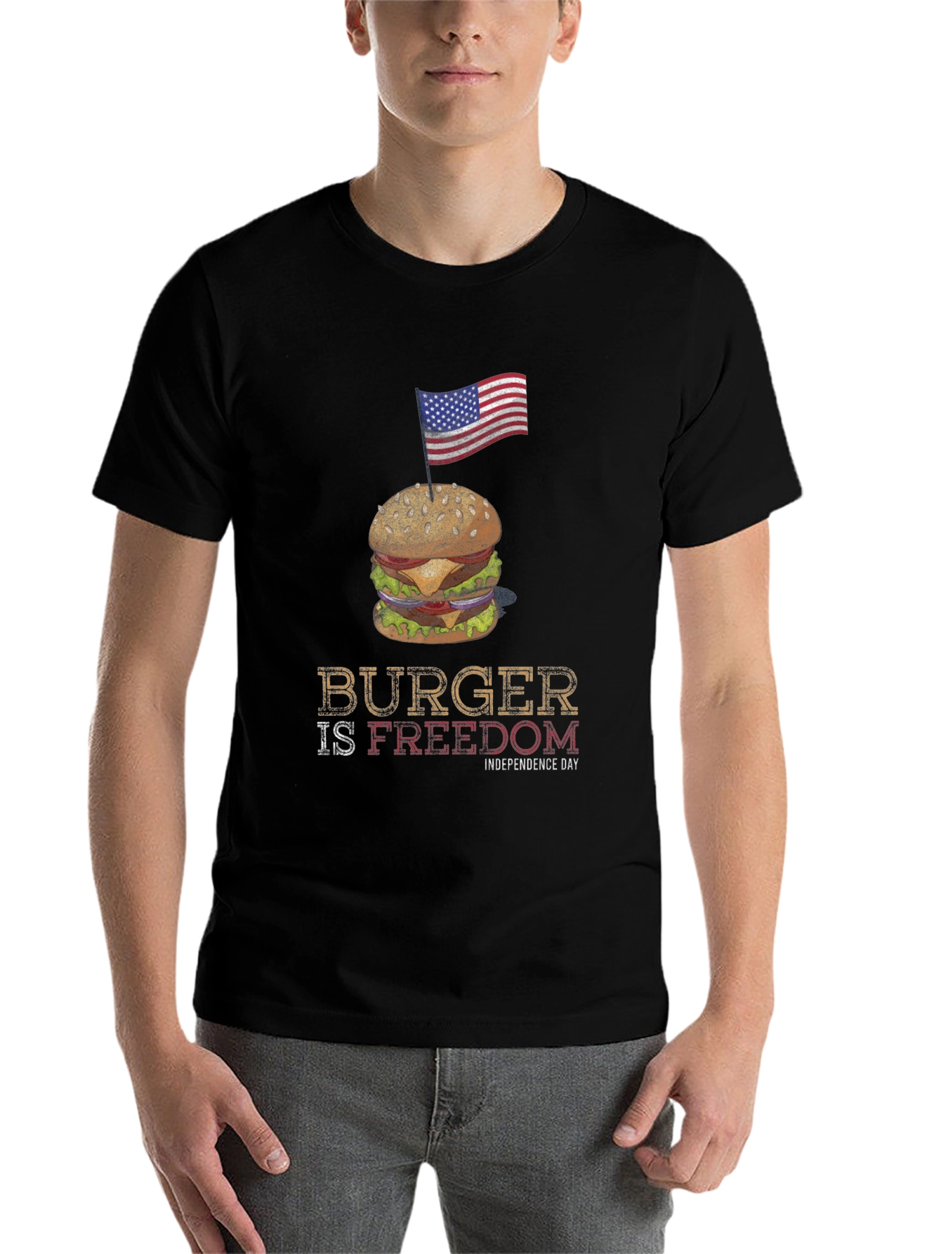 Burger is Freedom Independence Day T-Shirt