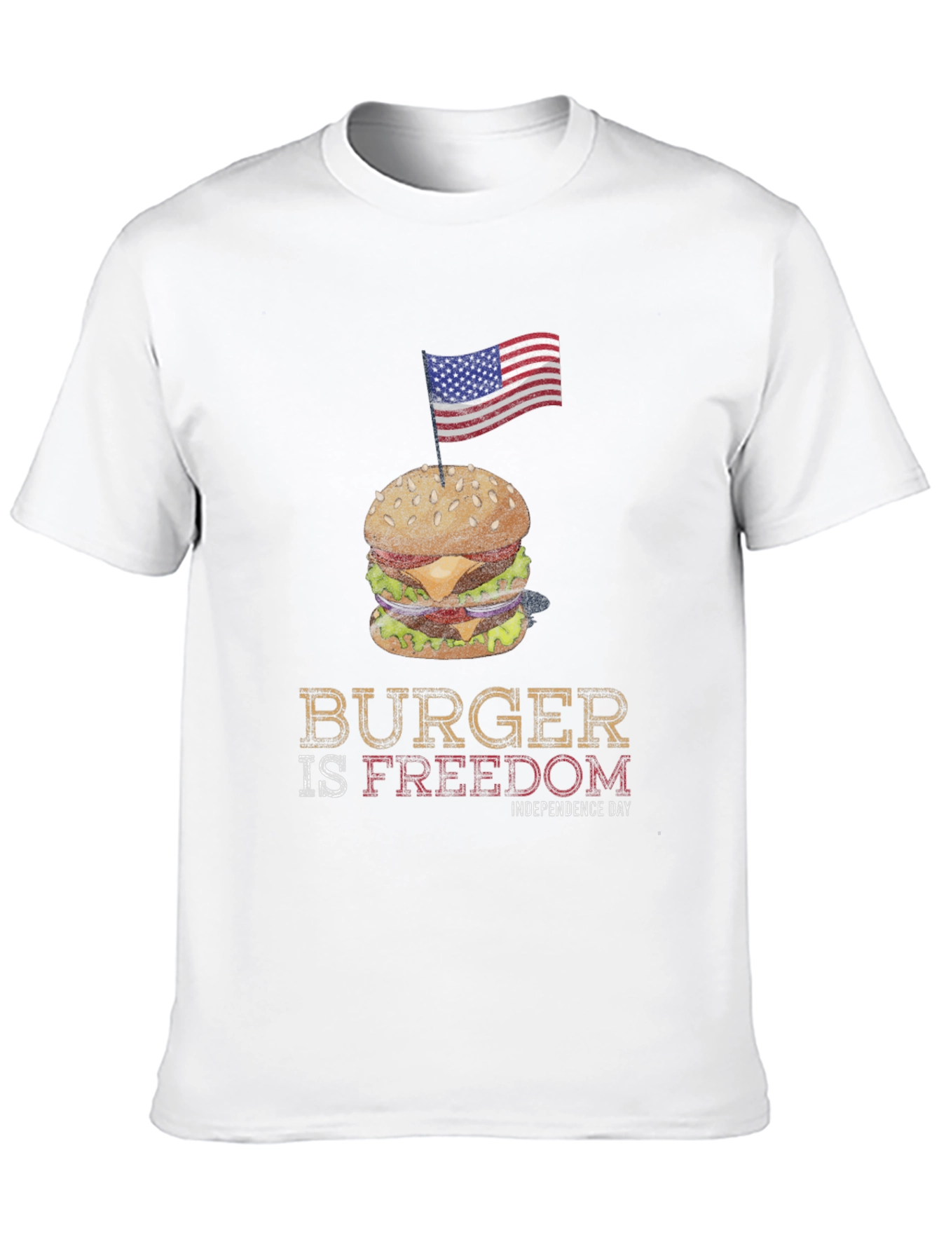 Burger is Freedom Independence Day T-Shirt
