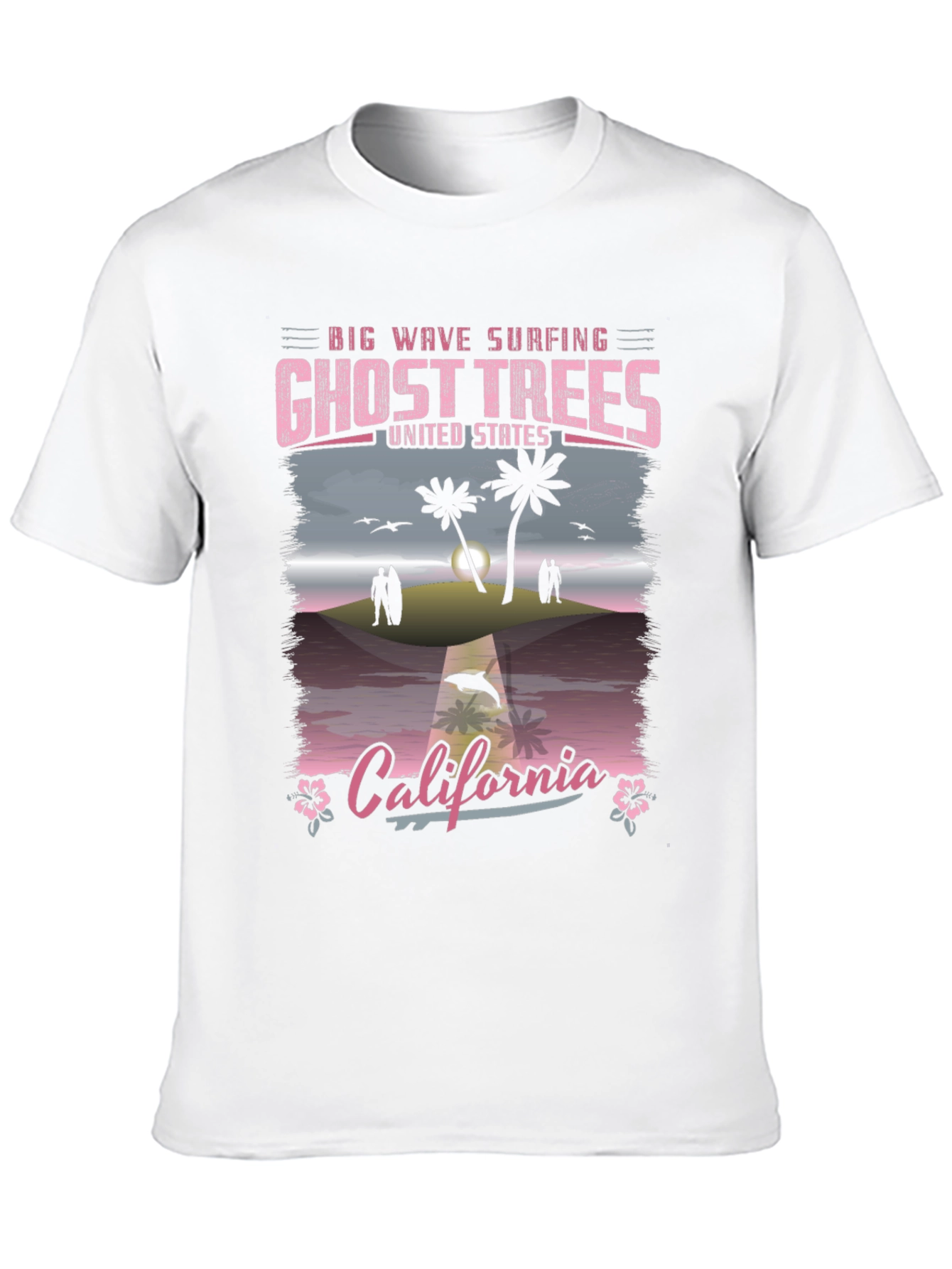 Ghost Trees California Surfing T-Shirt