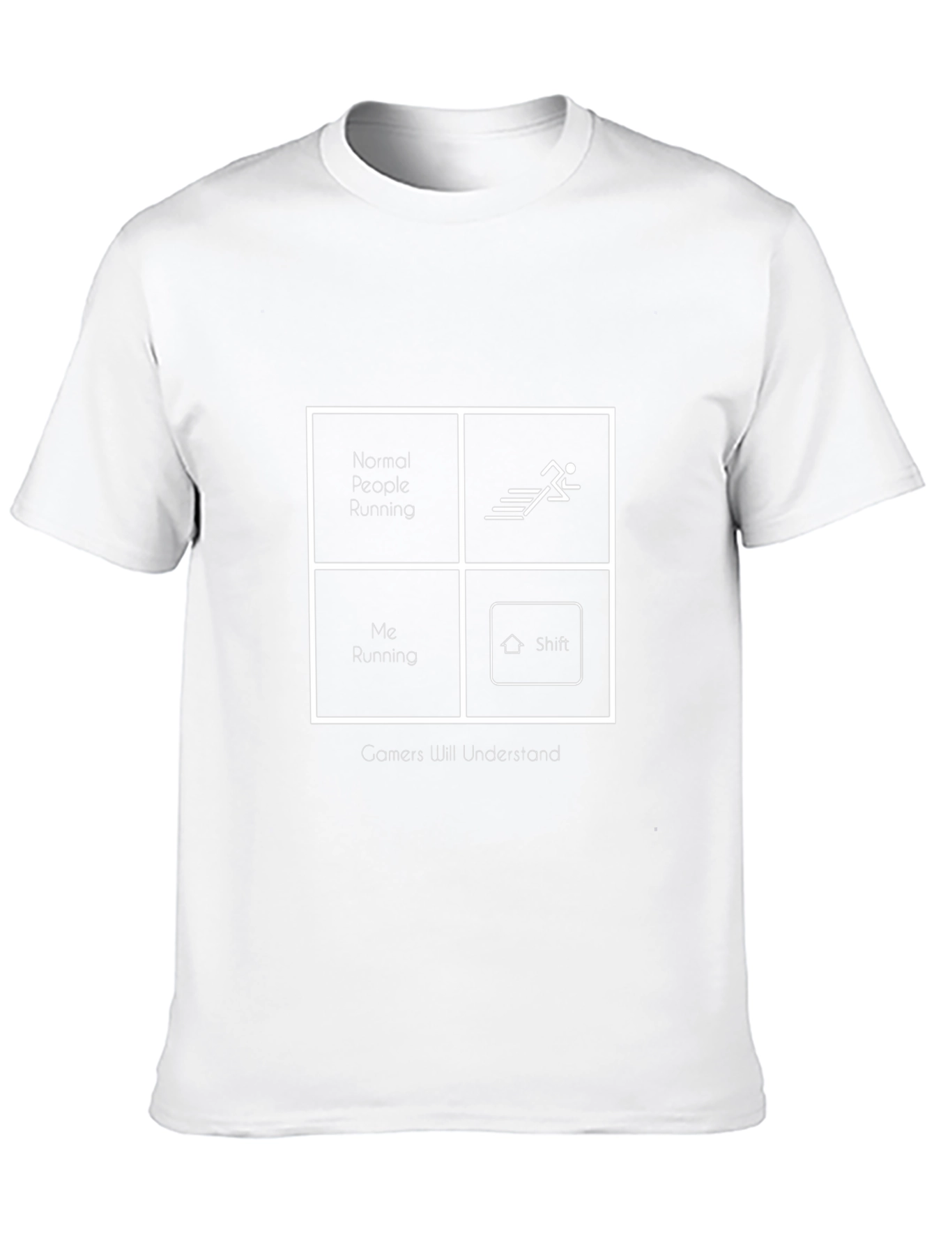 Gamer Running Black Graphic Tee