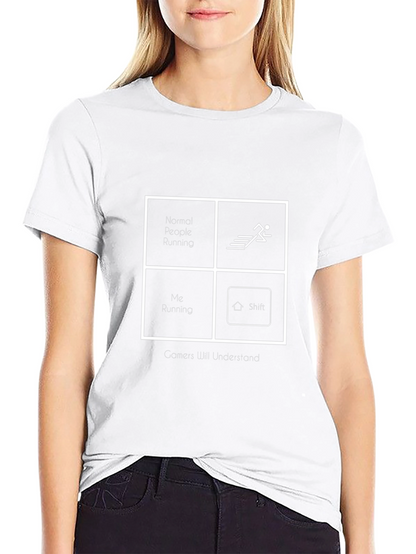 Gamer Running Black Graphic Tee