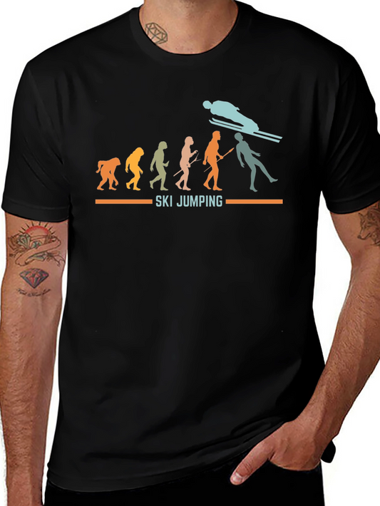 Ski Jumping Evolution Graphic Tee