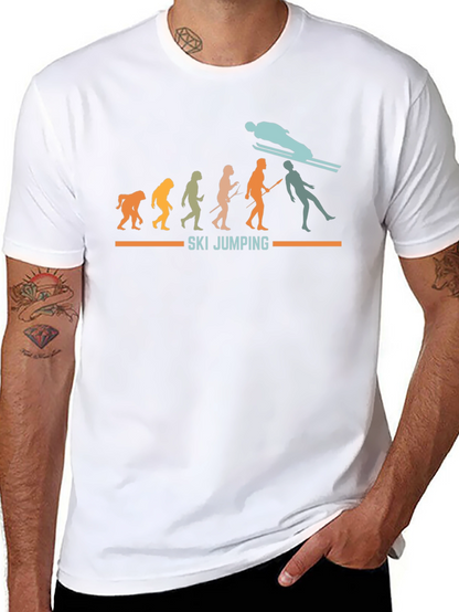 Ski Jumping Evolution Graphic Tee