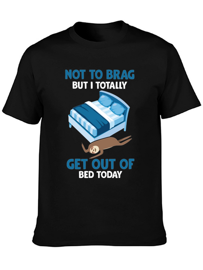 Funny Sloth Bed T-Shirt - Lazy Days Tee