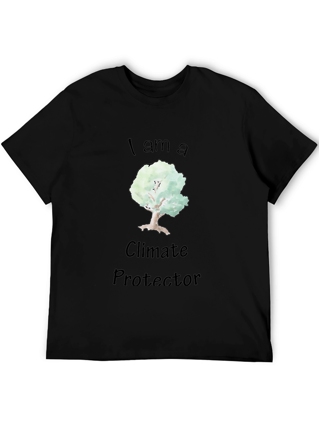 Climate Protector Tree Graphic Black T-Shirt