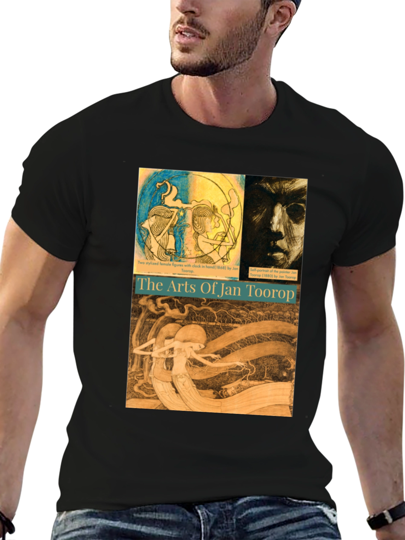 Jan Toorop Arts Graphic Tee - Black