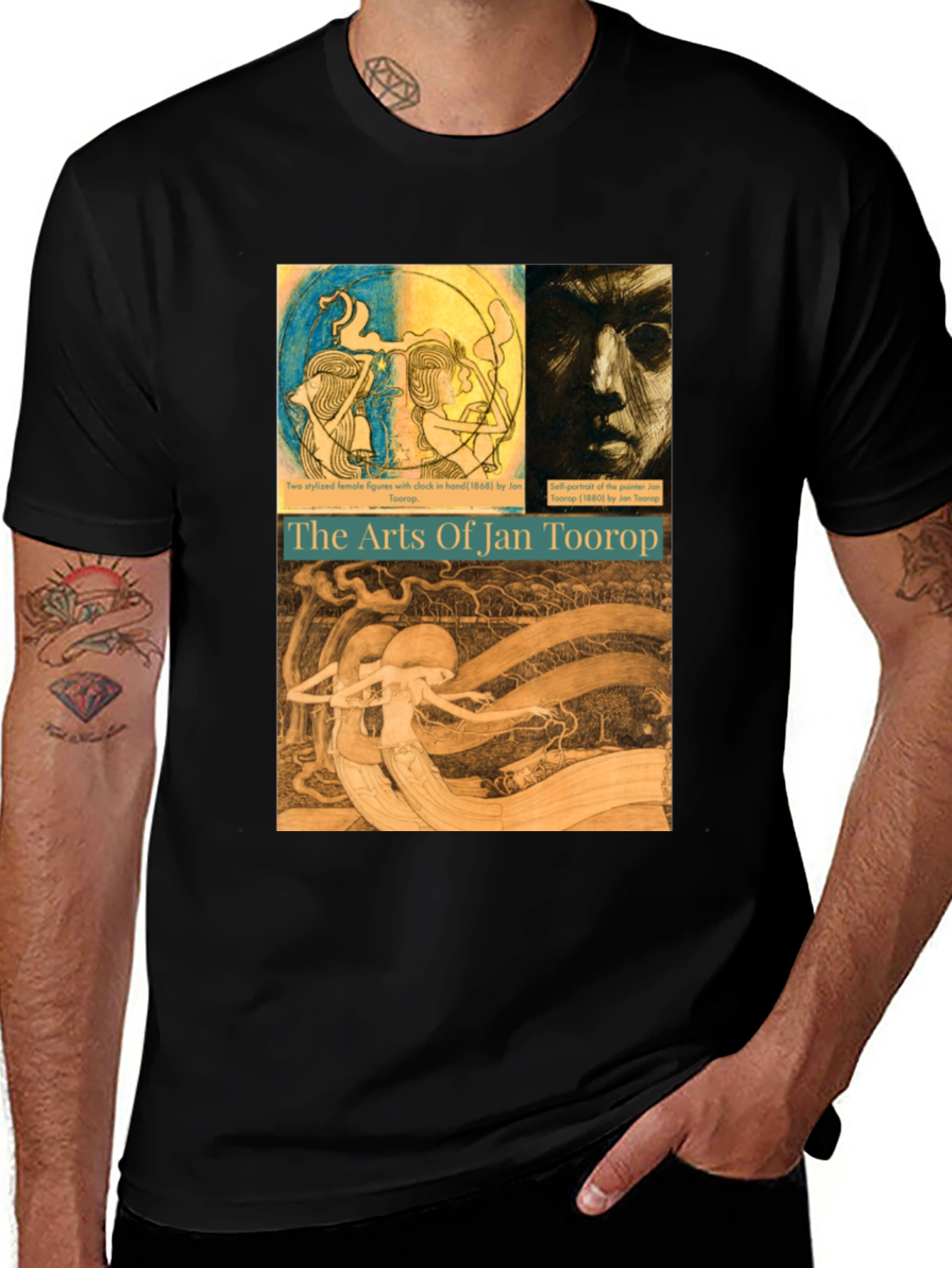 Jan Toorop Arts Graphic Tee - Black