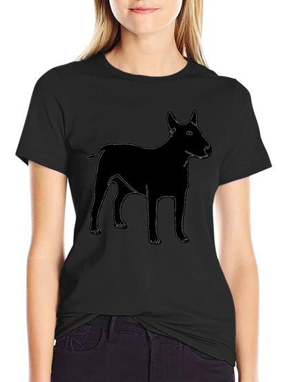 Dog Graphic T-Shirt - Black