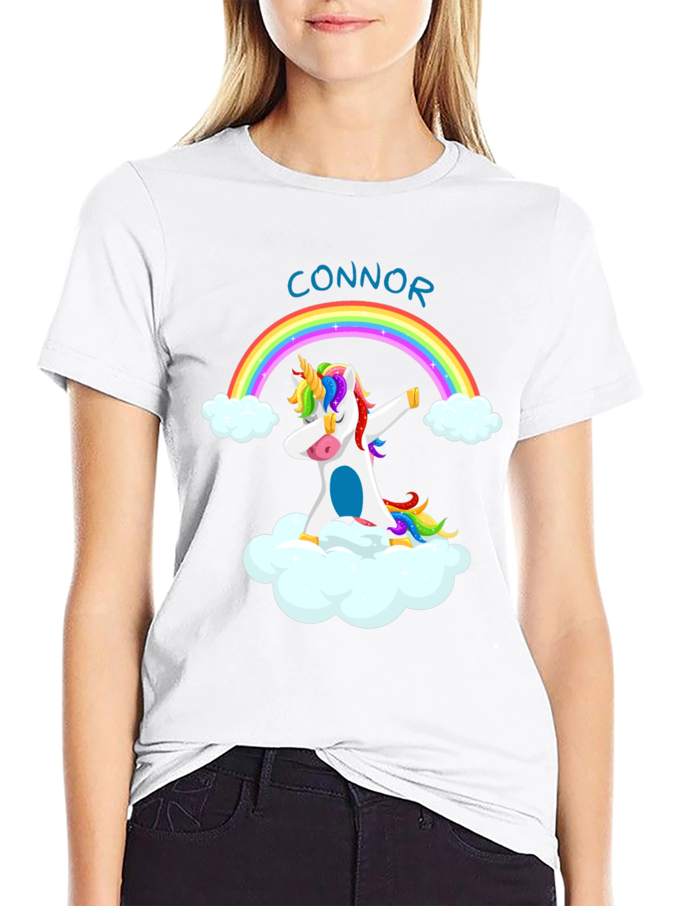 Unicorn Rainbow Dab Personalized T-Shirt