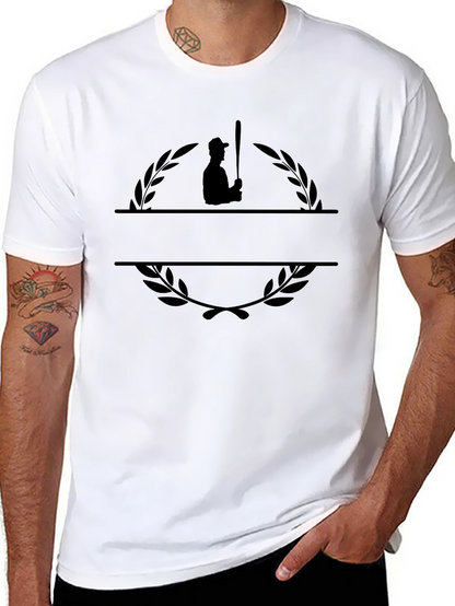 Baseball Player Wreath Graphic Tee