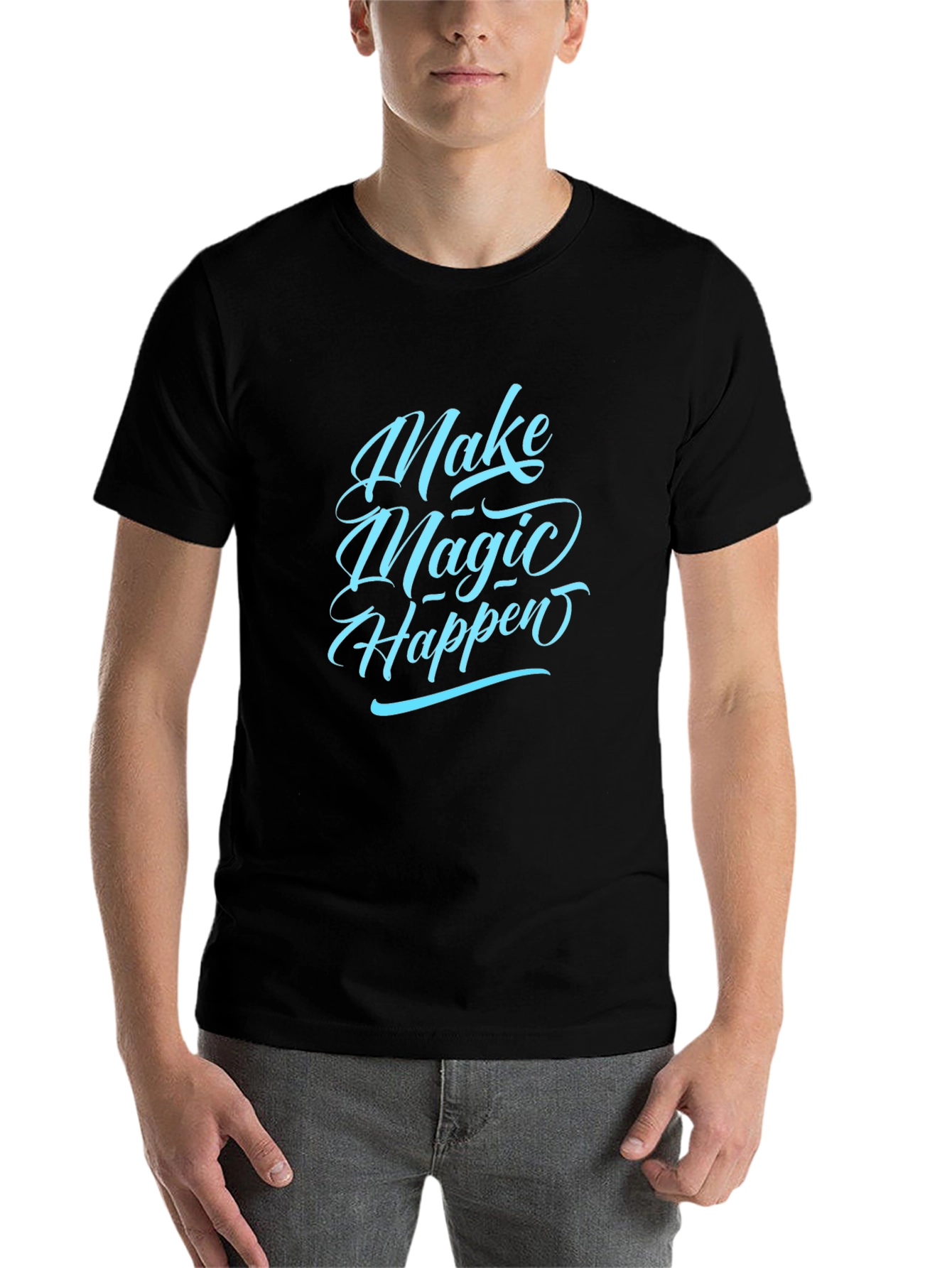 Make Magic Happen Graphic Tee - Casual Comfort