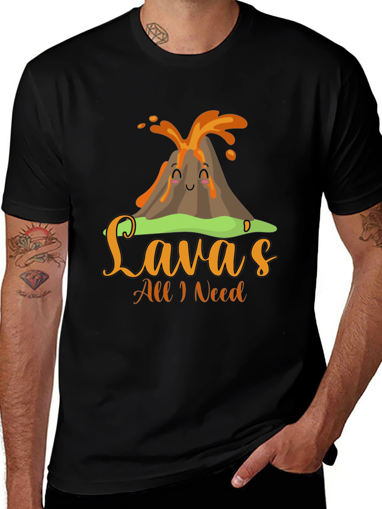 Funny Lavas All I Need Volcano T-Shirt