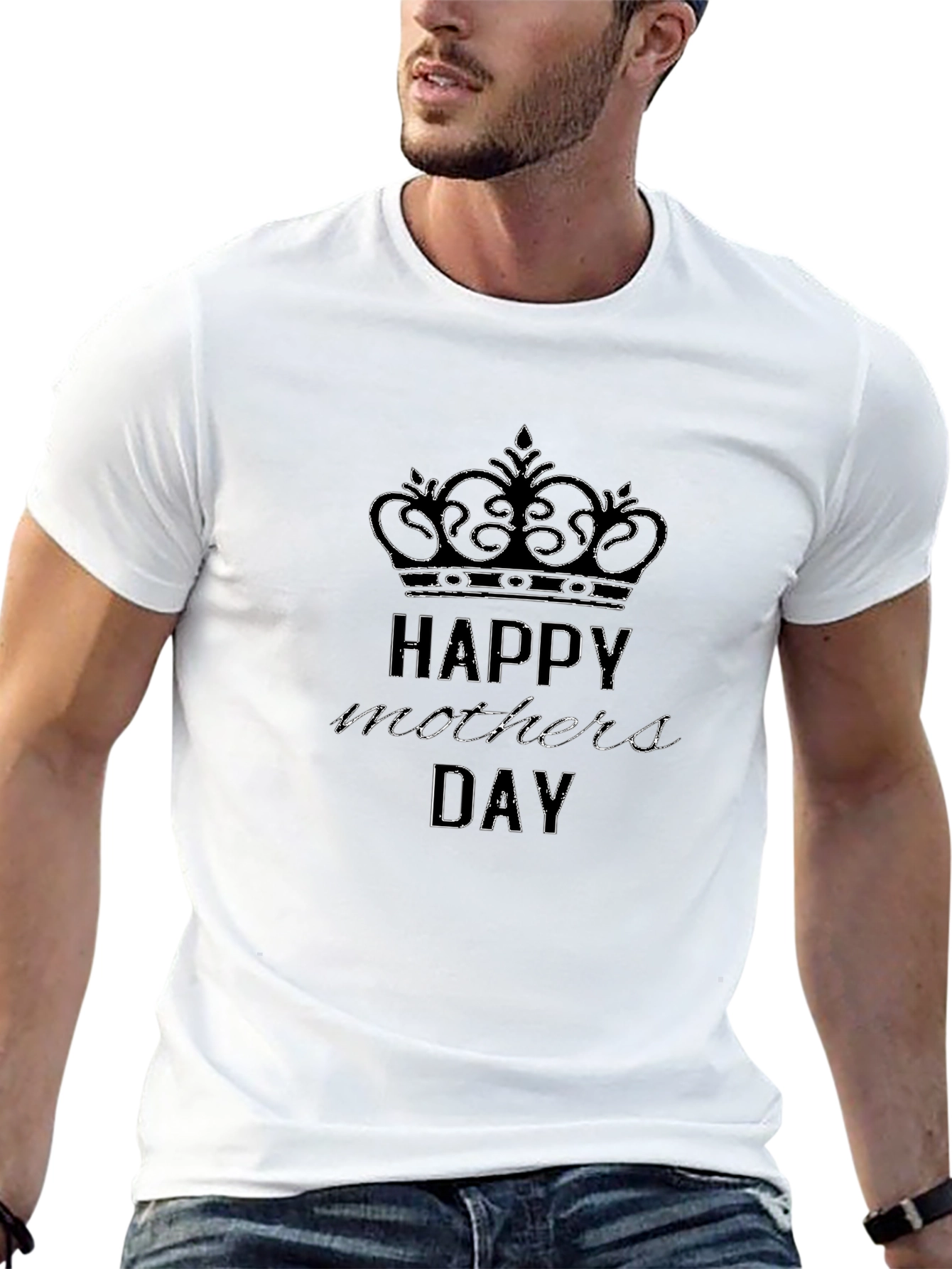 Happy Mothers Day T-Shirt - Crown Design