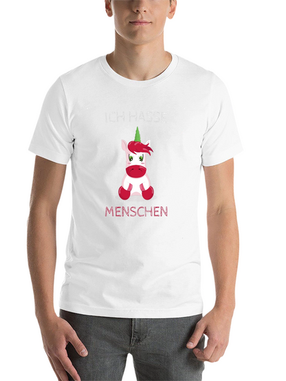 Ich Hasse Menschen Funny Unicorn T-Shirt