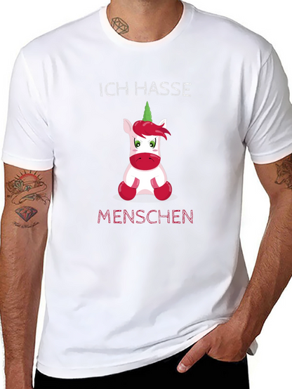 Ich Hasse Menschen Funny Unicorn T-Shirt