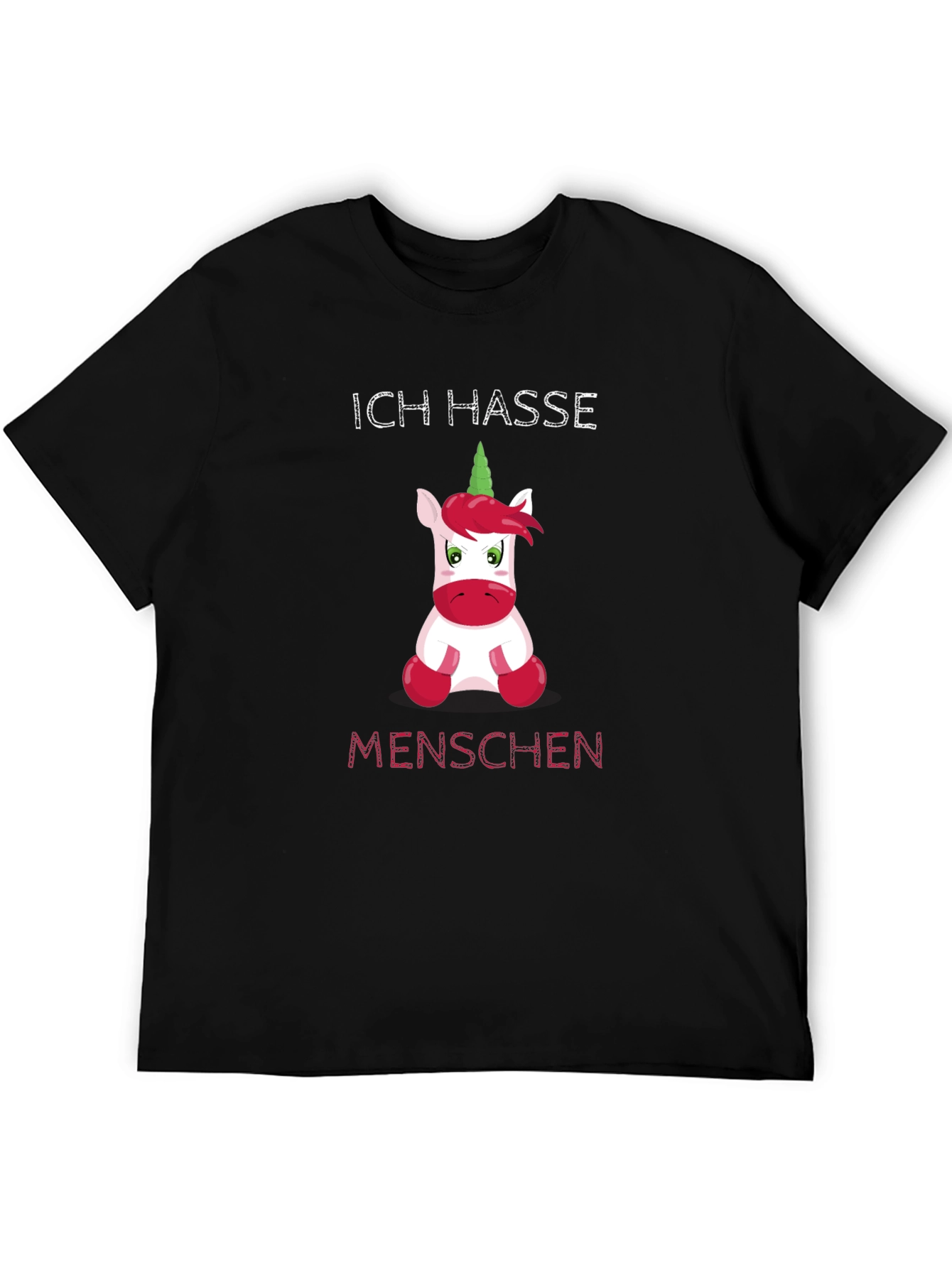Ich Hasse Menschen Funny Unicorn T-Shirt