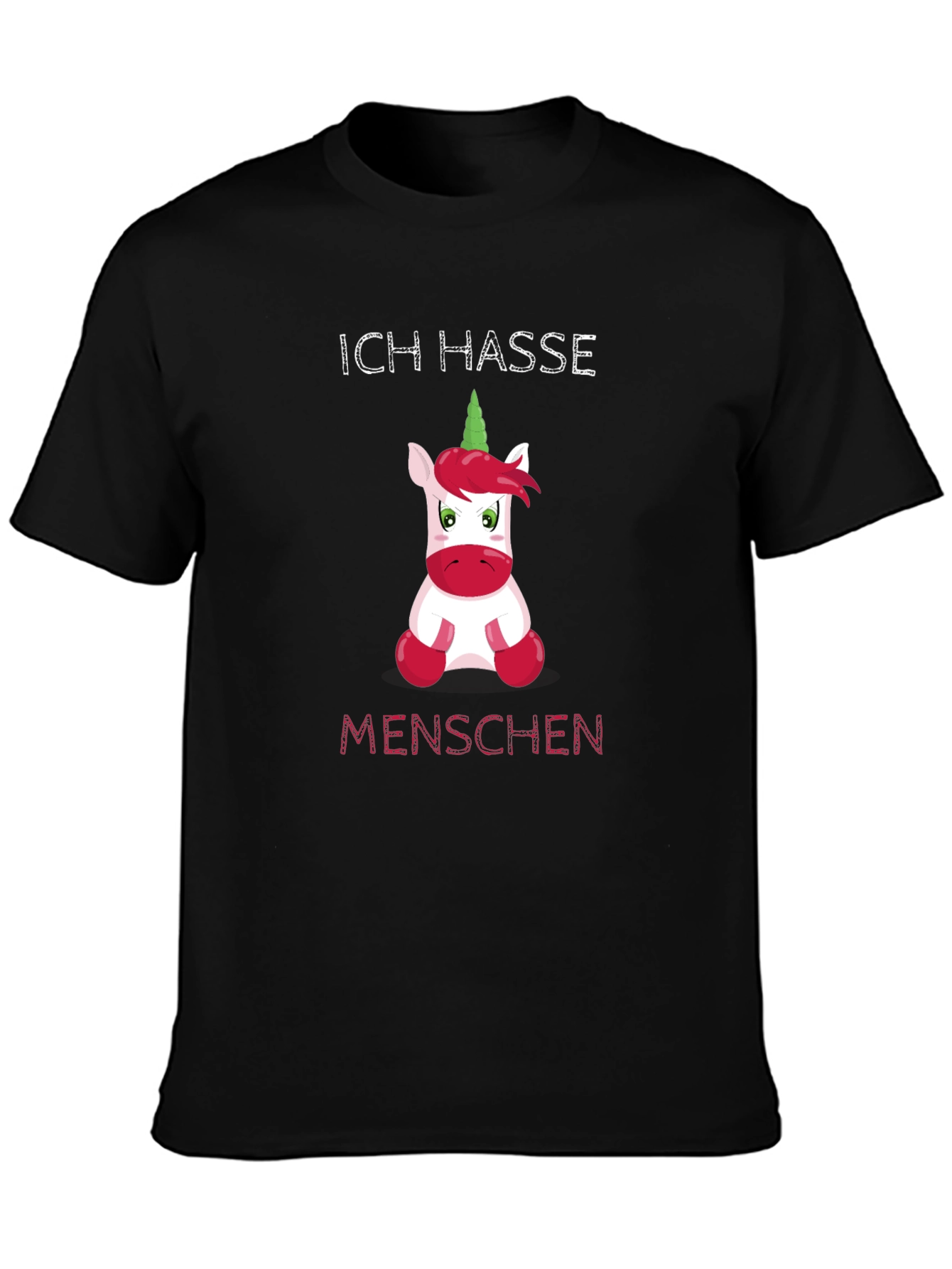 Ich Hasse Menschen Funny Unicorn T-Shirt