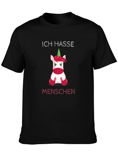 Ich Hasse Menschen Funny Unicorn T-Shirt