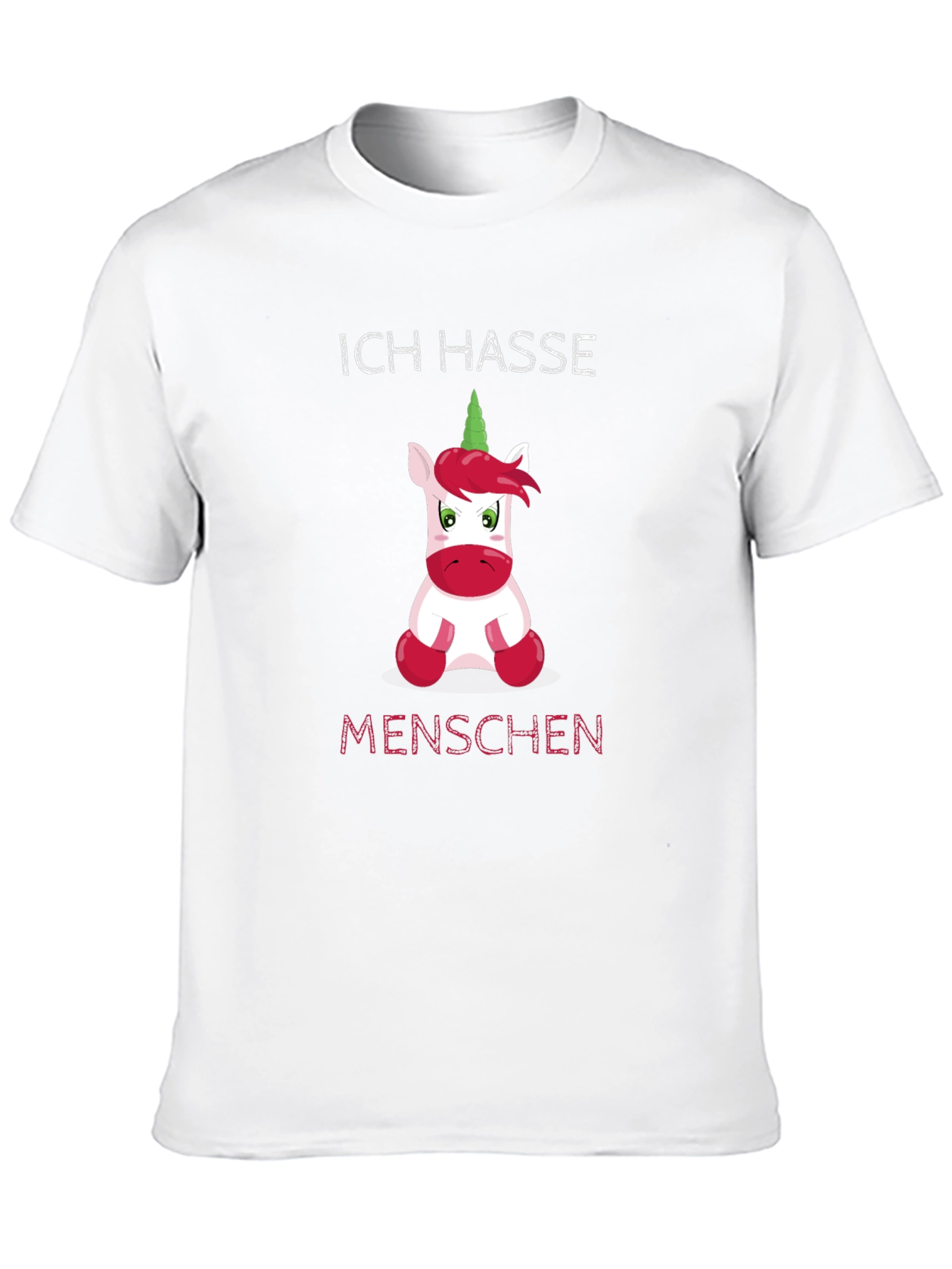 Ich Hasse Menschen Funny Unicorn T-Shirt