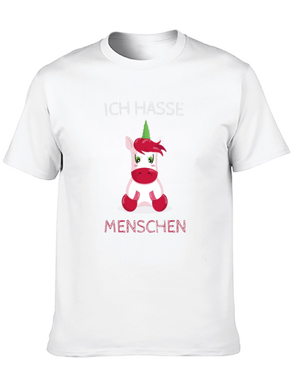 Ich Hasse Menschen Funny Unicorn T-Shirt