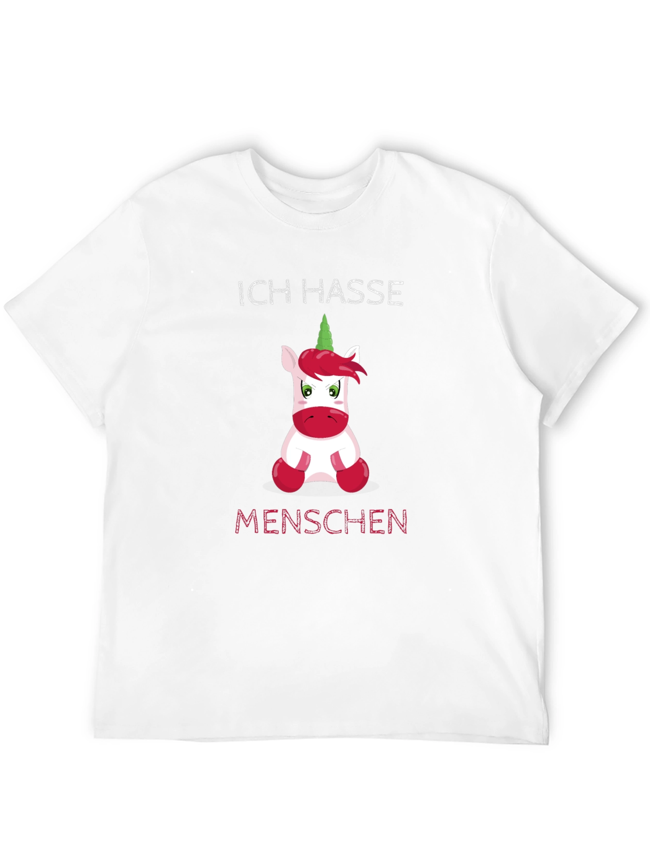 Ich Hasse Menschen Funny Unicorn T-Shirt