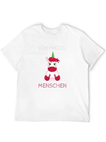 Ich Hasse Menschen Funny Unicorn T-Shirt