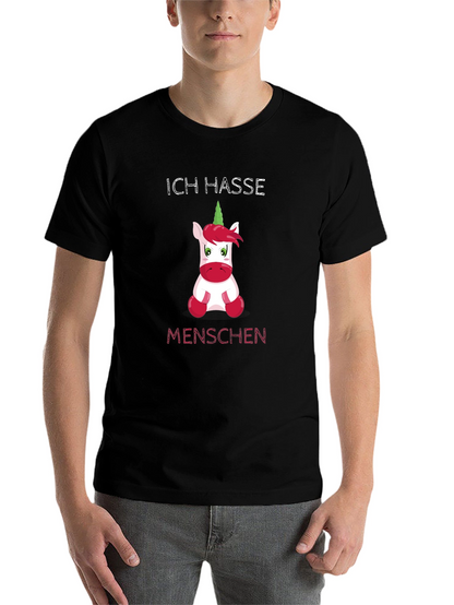 Ich Hasse Menschen Funny Unicorn T-Shirt
