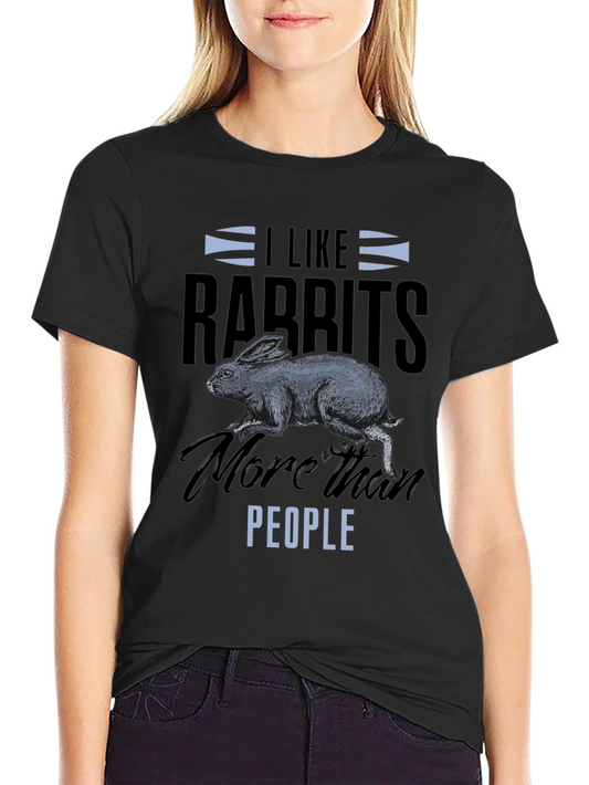 I Like Rabbits T-Shirt - Funny Animal Lover Tee