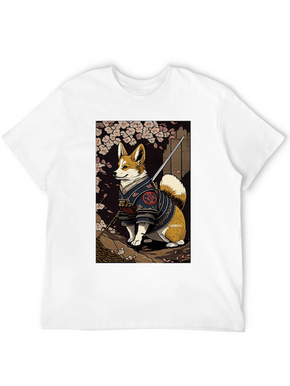 Samurai Corgi Graphic Tee