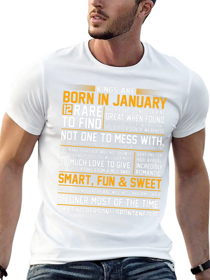 Kings Born in January Graphic Tee