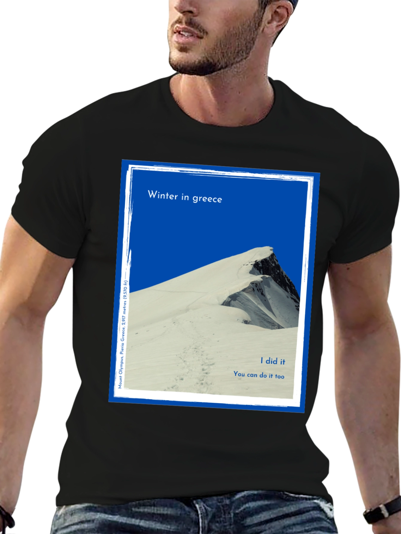 Winter Greece Mountain T-Shirt