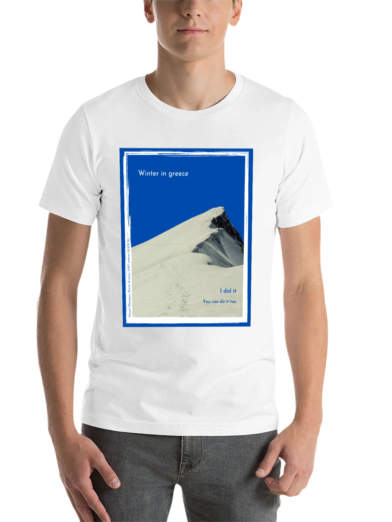 Winter Greece Mountain T-Shirt
