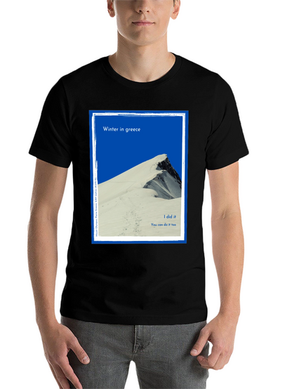 Winter Greece Mountain T-Shirt