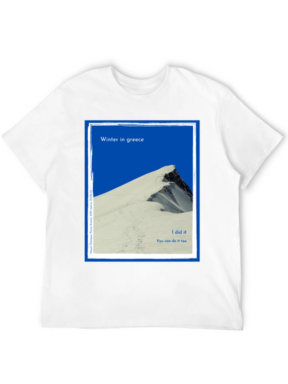 Winter Greece Mountain T-Shirt