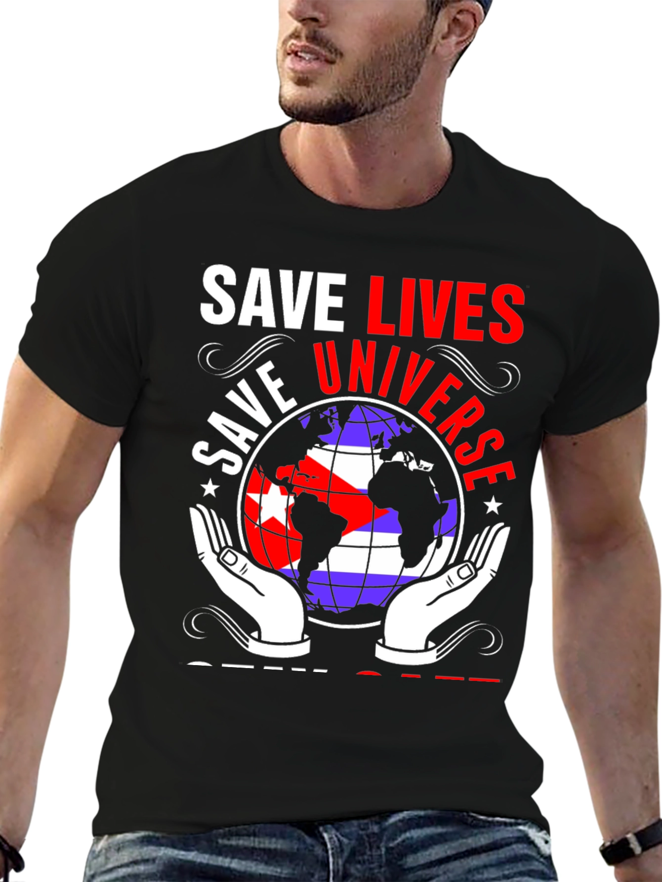 Save Lives Universe Graphic Tee