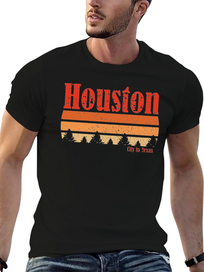 Retro Houston Texas Graphic T-Shirt