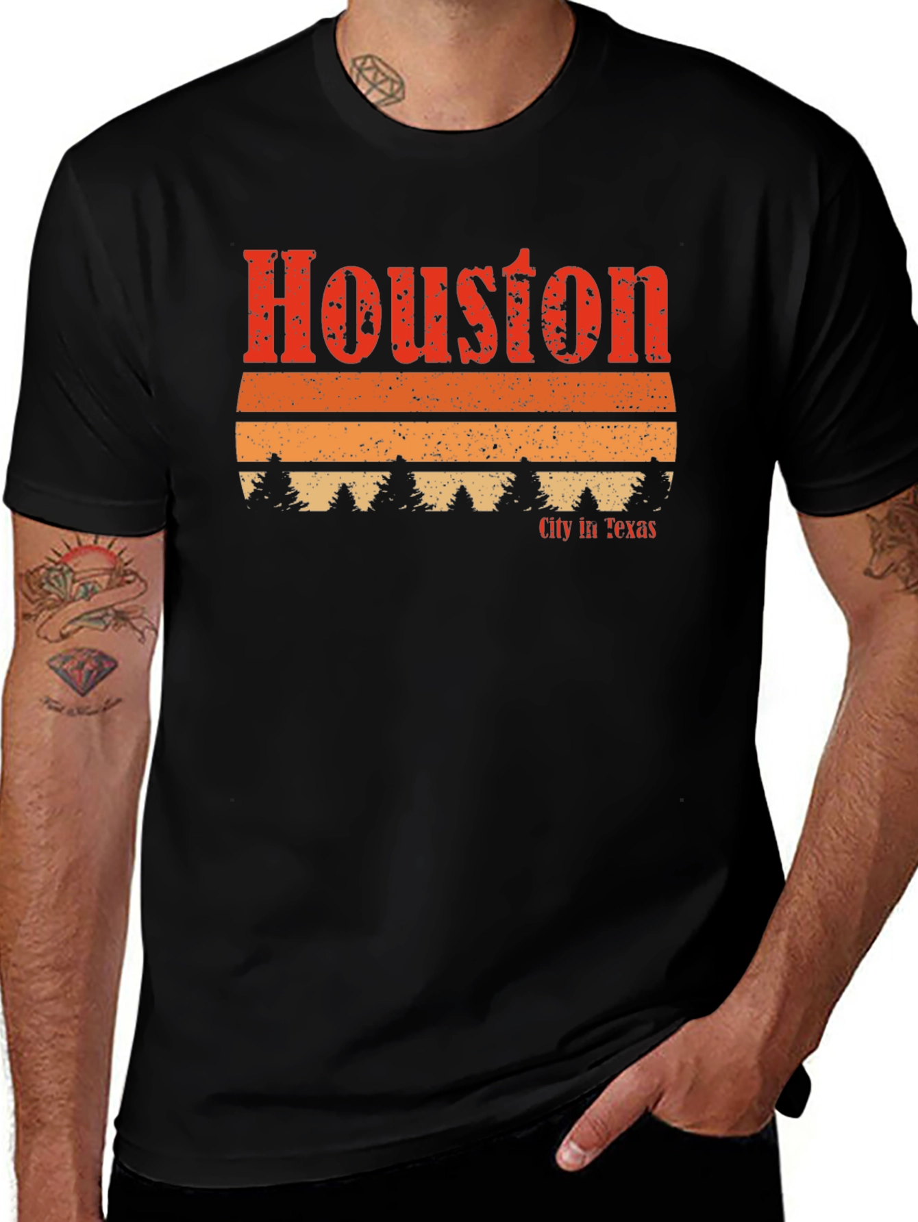 Retro Houston Texas Graphic T-Shirt