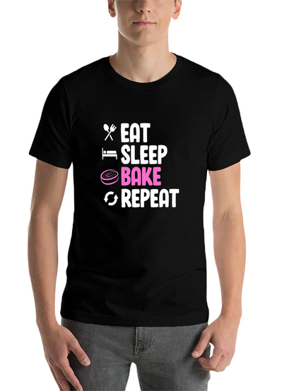 Eat Sleep Bake Repeat T-Shirt - Baker Gift