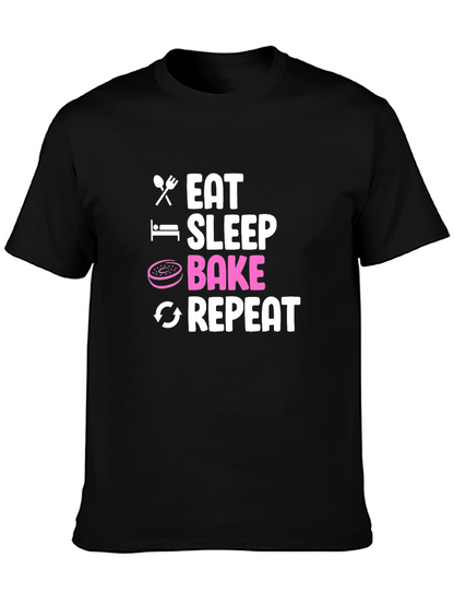 Eat Sleep Bake Repeat T-Shirt - Baker Gift