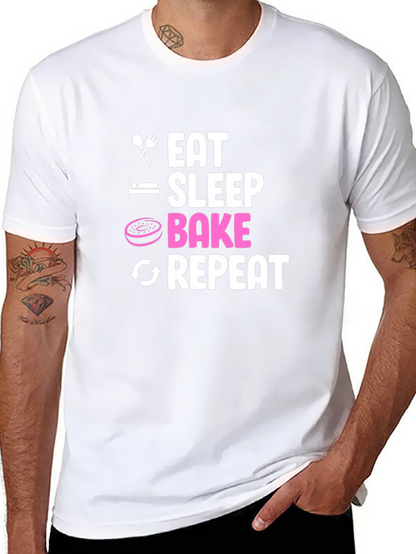 Eat Sleep Bake Repeat T-Shirt - Baker Gift