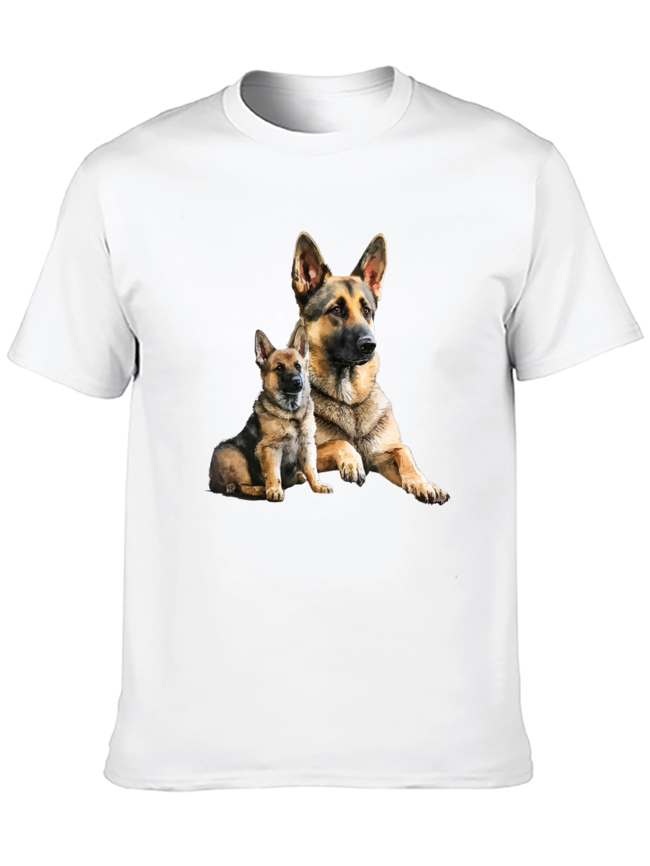 German Shepherd Dog Graphic Tee - Black