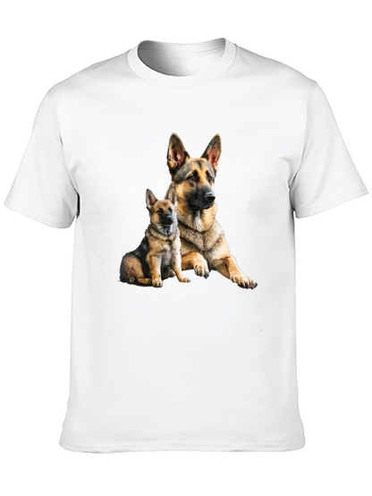 German Shepherd Dog Graphic Tee - Black