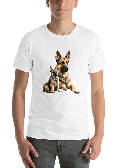 German Shepherd Dog Graphic Tee - Black